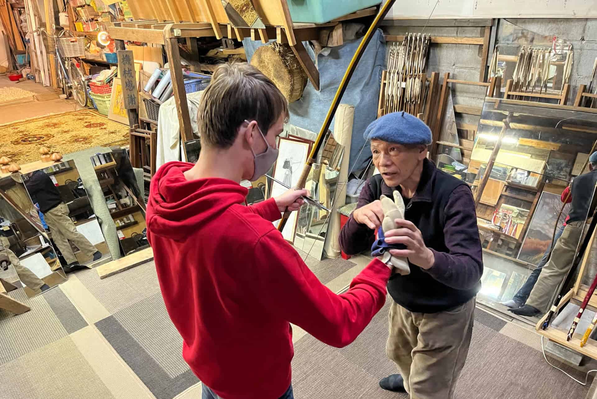 japon en aout atelier initiation au kyudo