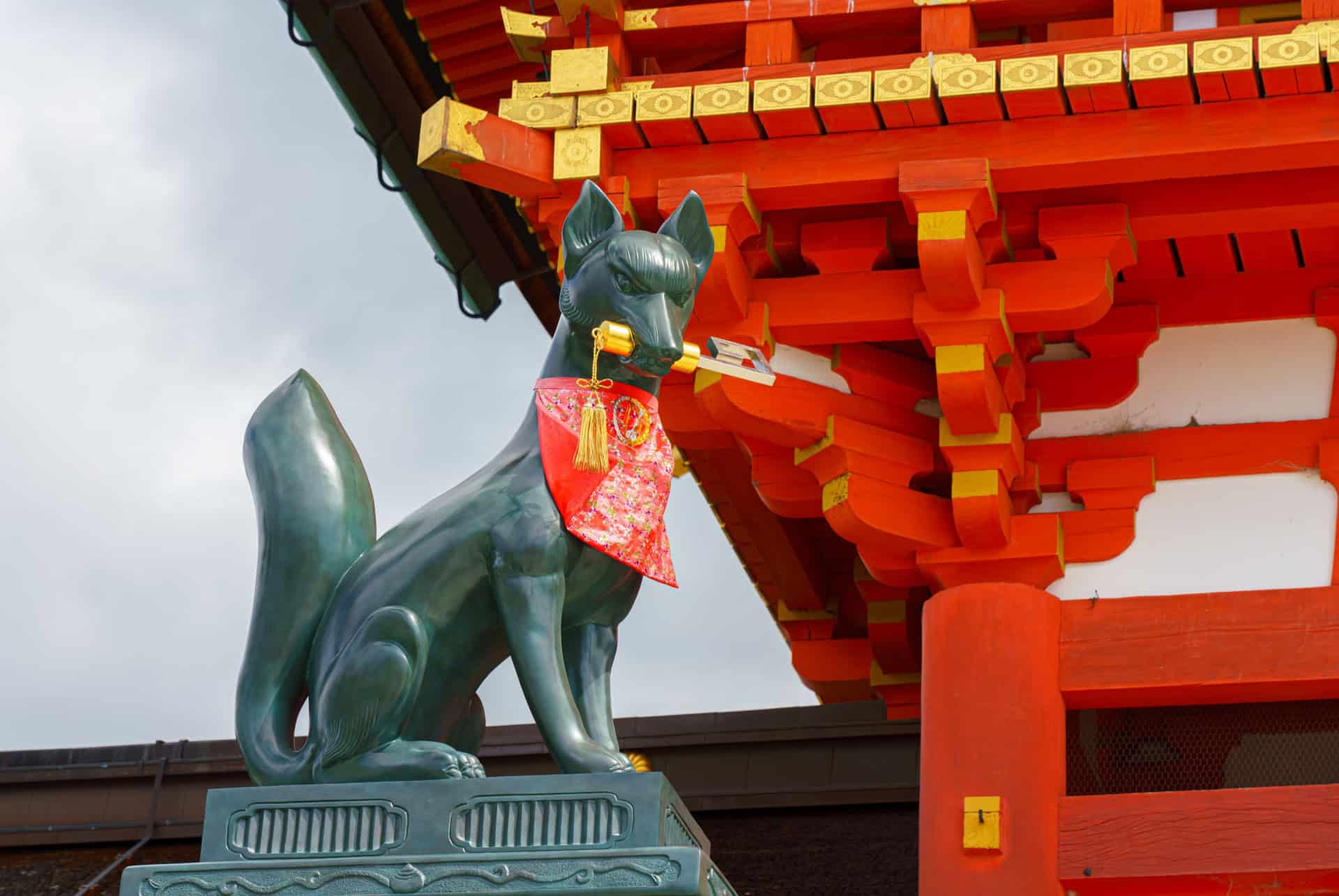 statue kitsune kyoto statue kitsune kyoto