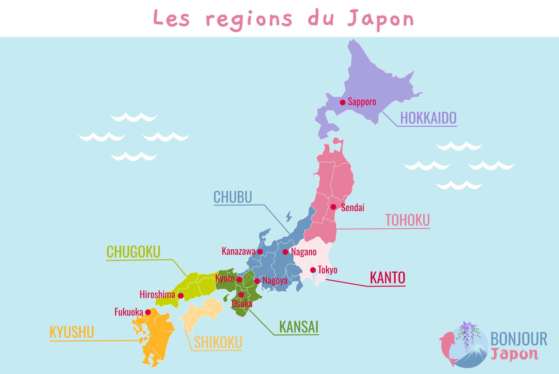 map regions japon