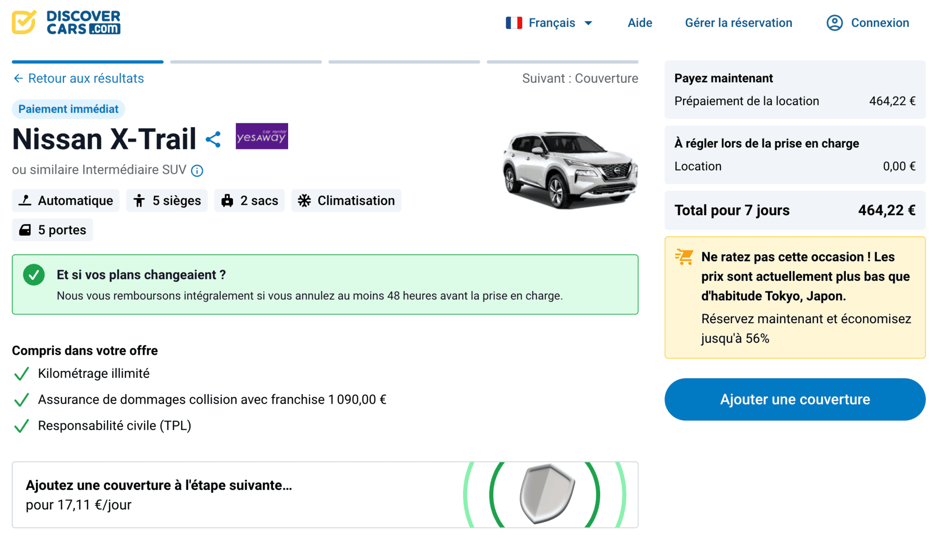 location voiture japon suv