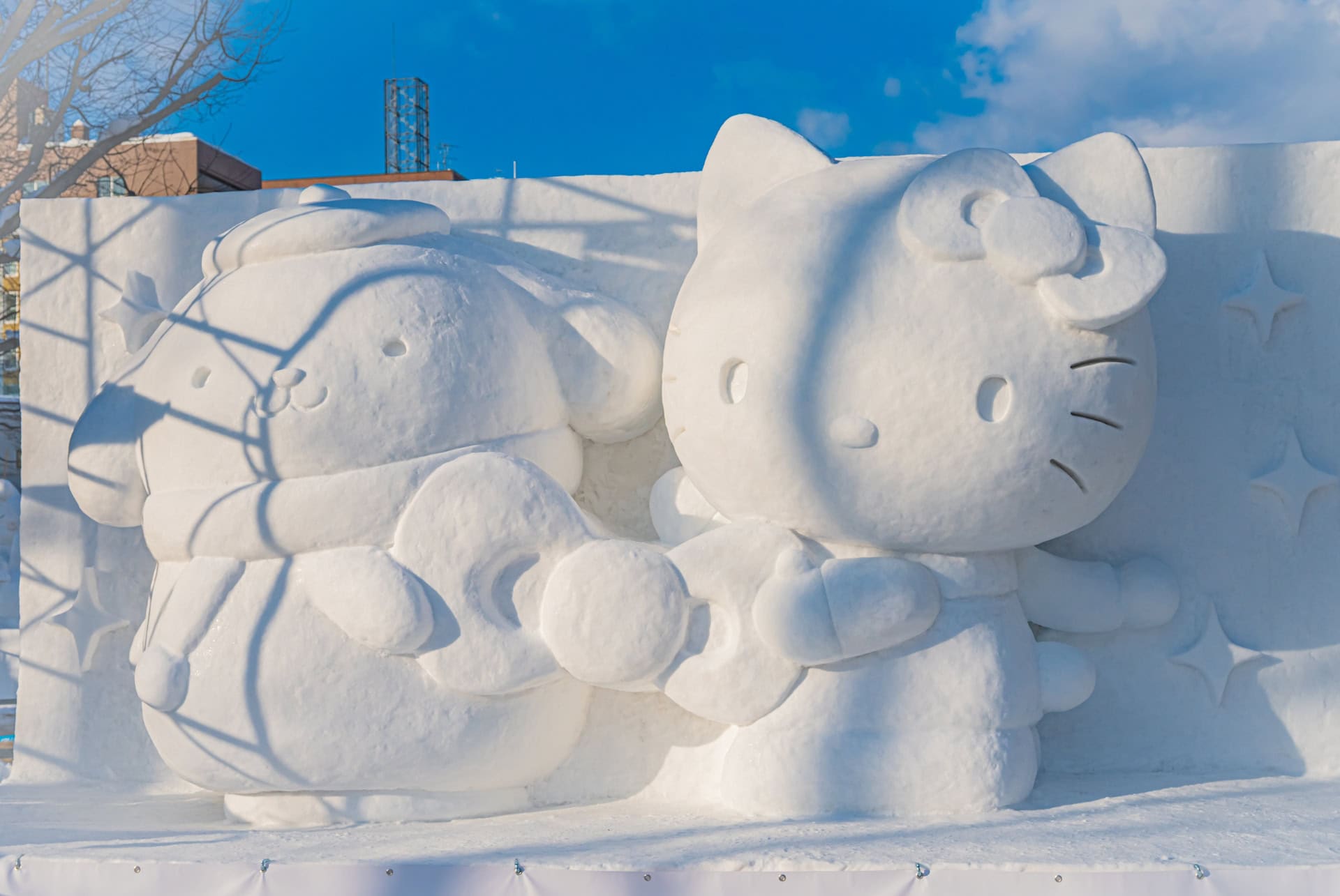 odori park sculptures de neige