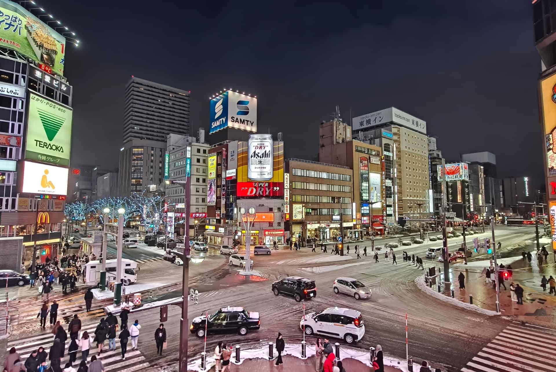sapporo rue nuit